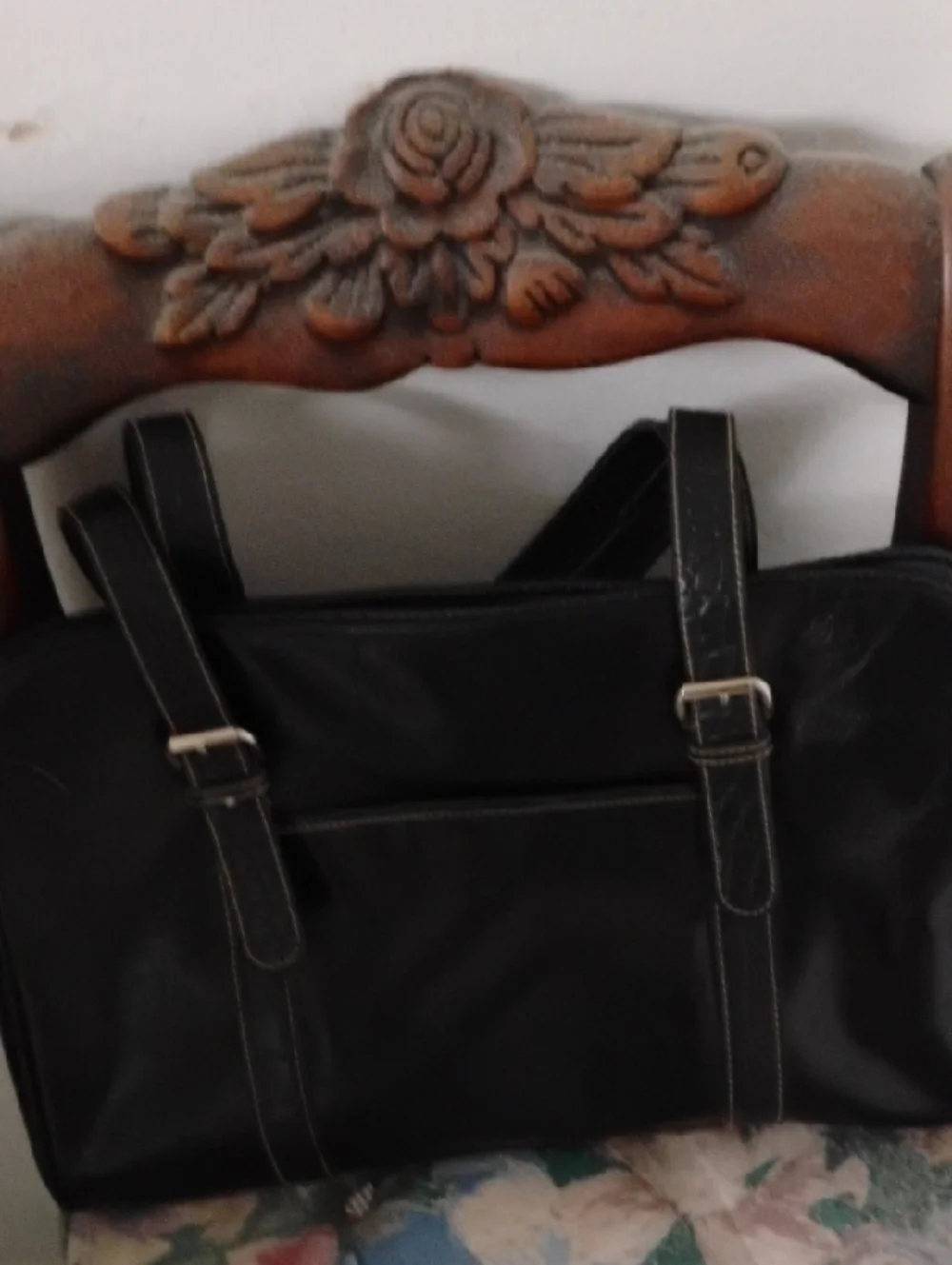 Black Women's Leather Bag